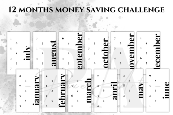 Download Money Saving 12 Month Challenge Pdf - Month Collection