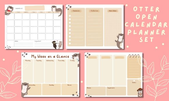 Download Otter Undated Monthly &amp; Weekly Planner - Month Collection