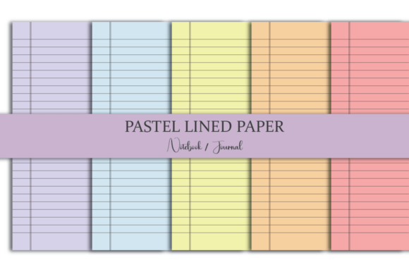 Download Pastel Lined Notebook/Journal Paper - Journal paper Collection
