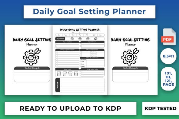 Download Daily Goal Setting Planner KDP Interior - Premium Resources