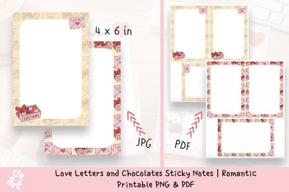 Download Love Letters and Chocolates Sticky Notes - Letters Collection